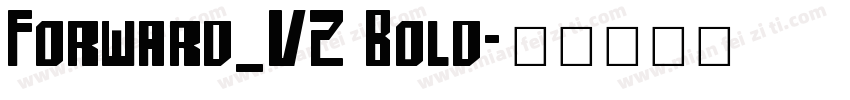 Forward_V2 Bold字体转换